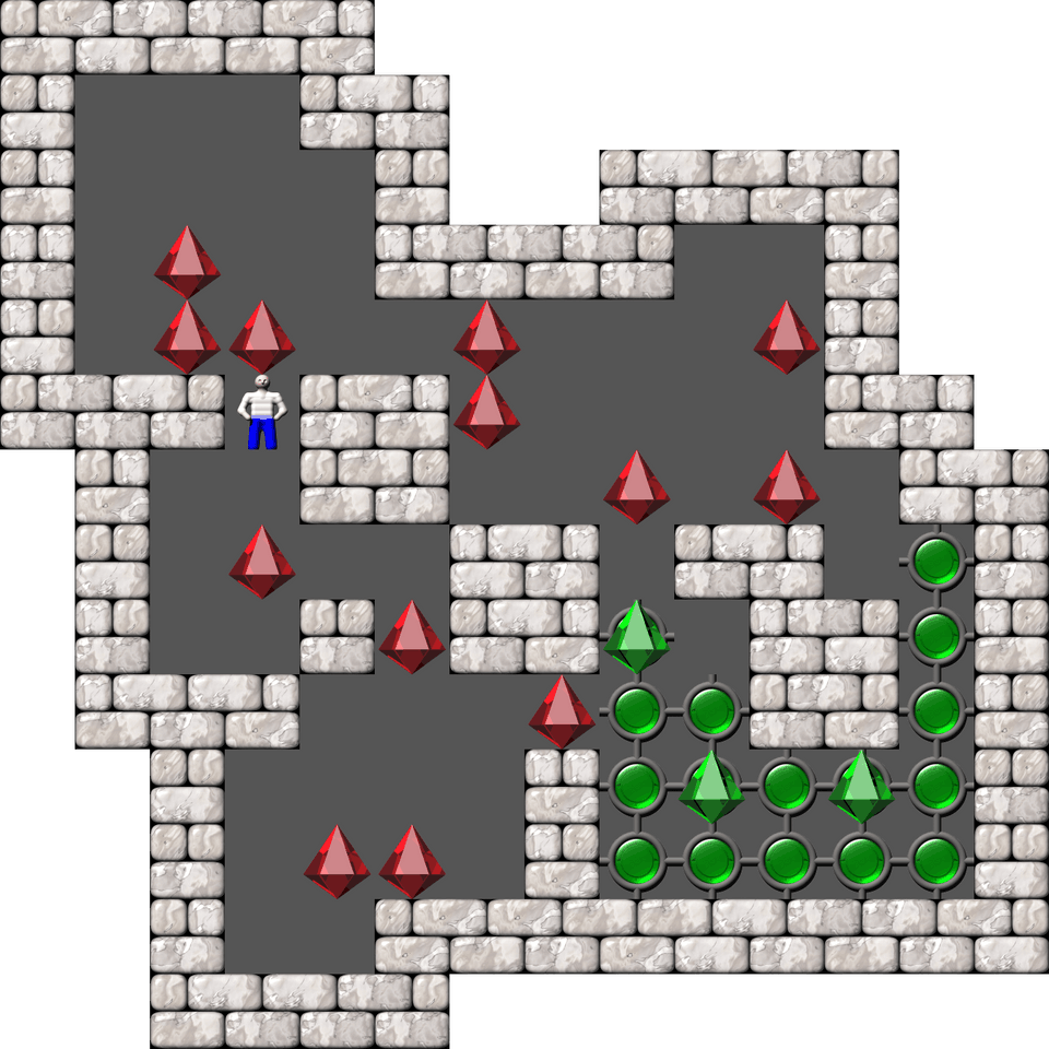 Sokoban Thinking Rabbit Arranged level 499